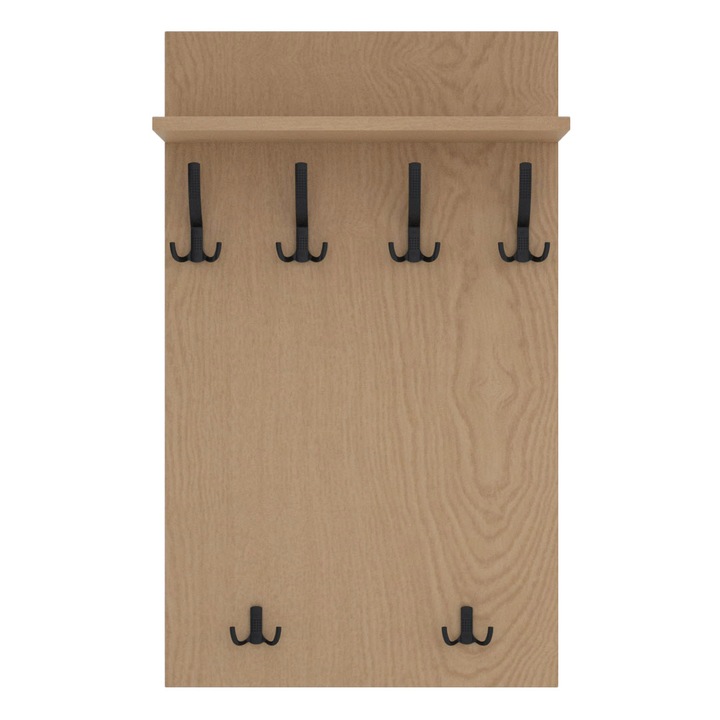 OEM Maxi Fogas, MDF, 120 x 60 cm, Tölgy/Fekete