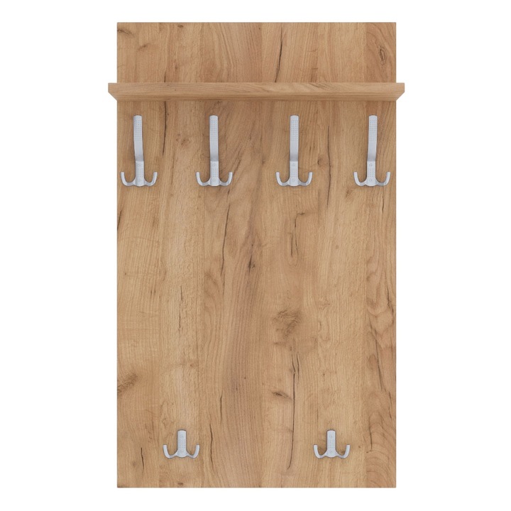 Cuier Maxi, MDF, Auriu/Alb, 100x60cm