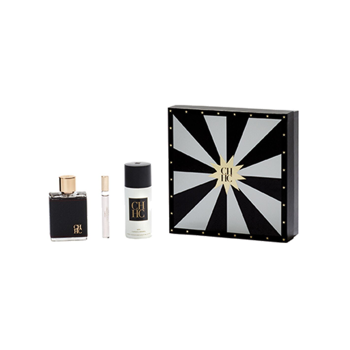 Set parfum 100 ml, balsam after shave 100 ml si parfum 10 ml Carolina Herrera, Barbati