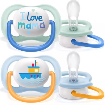 Set 2 suzete Philips-AVENT SCF080/01Ultra Air, ortodontice, 0-6 luni, Albastru/Verde Set 2 suzete Philips-AVENT SCF080/01Ultra Air, ortodontice, 0-6 luni, Albastru/Verde