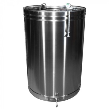 Butoi INOX 550L, EMP Tehno, cu capac Flotant si Canea Butoi INOX 550L, EMP Tehno, cu capac Flotant si Canea