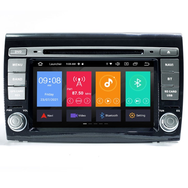 Мултимедия Hesperus за Fiat Bravo, Двоен дин с GPS, DVD, DSP, Carplay, Android 10