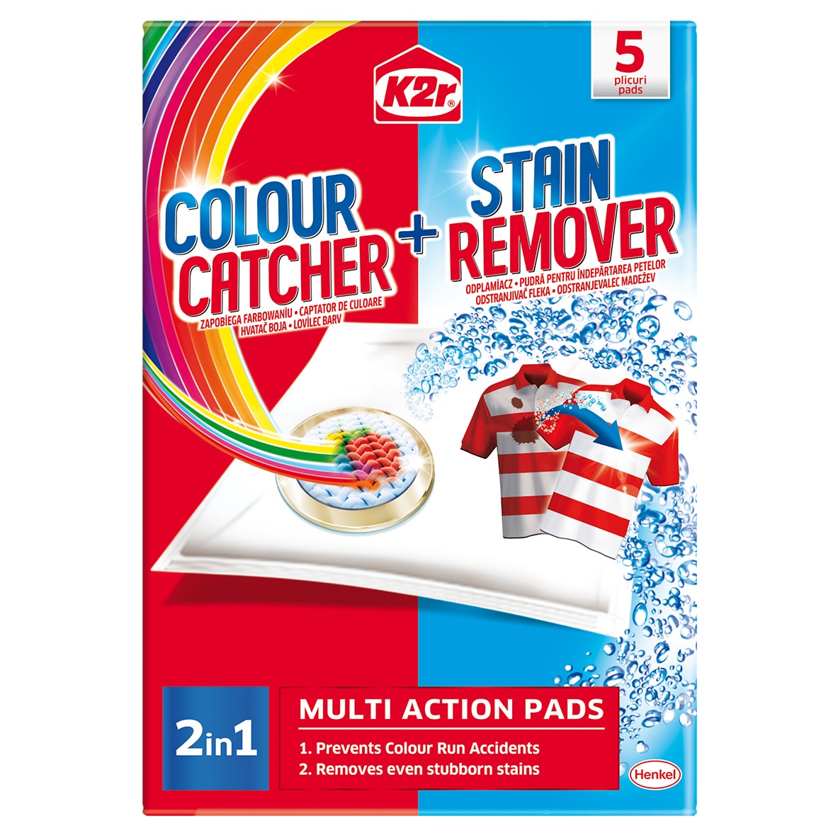 Aditiv pentru spalare K2r Colour Catcher + Hygienic Cleanliness, 10 spalari