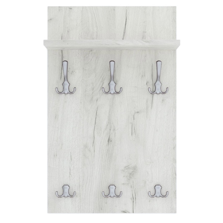 OEM MEDI ALUMINUM fogas, 90 x 50 cm, fa / fém, fehér