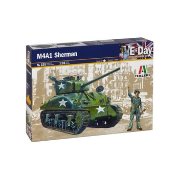 Macheta Militara ITALERI M4A1 Sherman Medium Tank VE-Day 1:35 ITA 0225 Macheta Militara ITALERI M4A1 Sherman Medium Tank VE-Day 1:35 ITA 0225