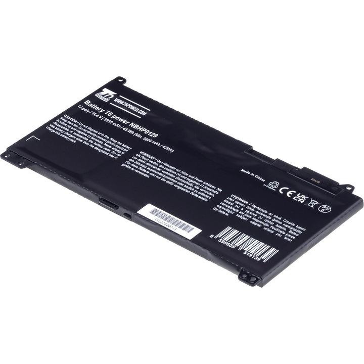 Baterie T6 Power compatibil cu HP ProBook 430 G4/G5, 440 G4/G5, 450 G4/G5, 470 G4/G5, 3930mAh, 45Wh, 3cell, Li-pol