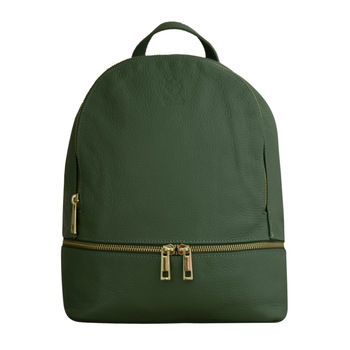 Rucsac de dama din piele naturala,Eva Bags, Bety verde Rucsac de dama din piele naturala,Eva Bags, Bety verde