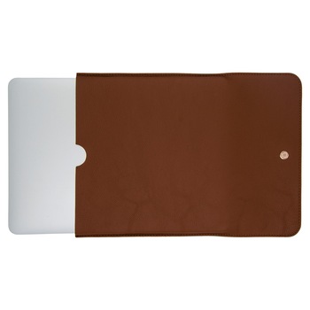 Husa laptop Macbook Pro 13 inch din piele naturala, cu accesoriu si design slim 32 x 23 x 0,4 cm, maro Husa laptop Macbook Pro 13 inch din piele naturala, cu accesoriu si design slim 32 x 23 x 0,4 cm, maro