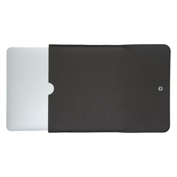 Husa laptop Macbook Pro 13 inch din piele naturala, cu accesoriu si design slim 31 x 23 x 0,4 cm, gri Husa laptop Macbook Pro 13 inch din piele naturala, cu accesoriu si design slim 31 x 23 x 0,4 cm, gri