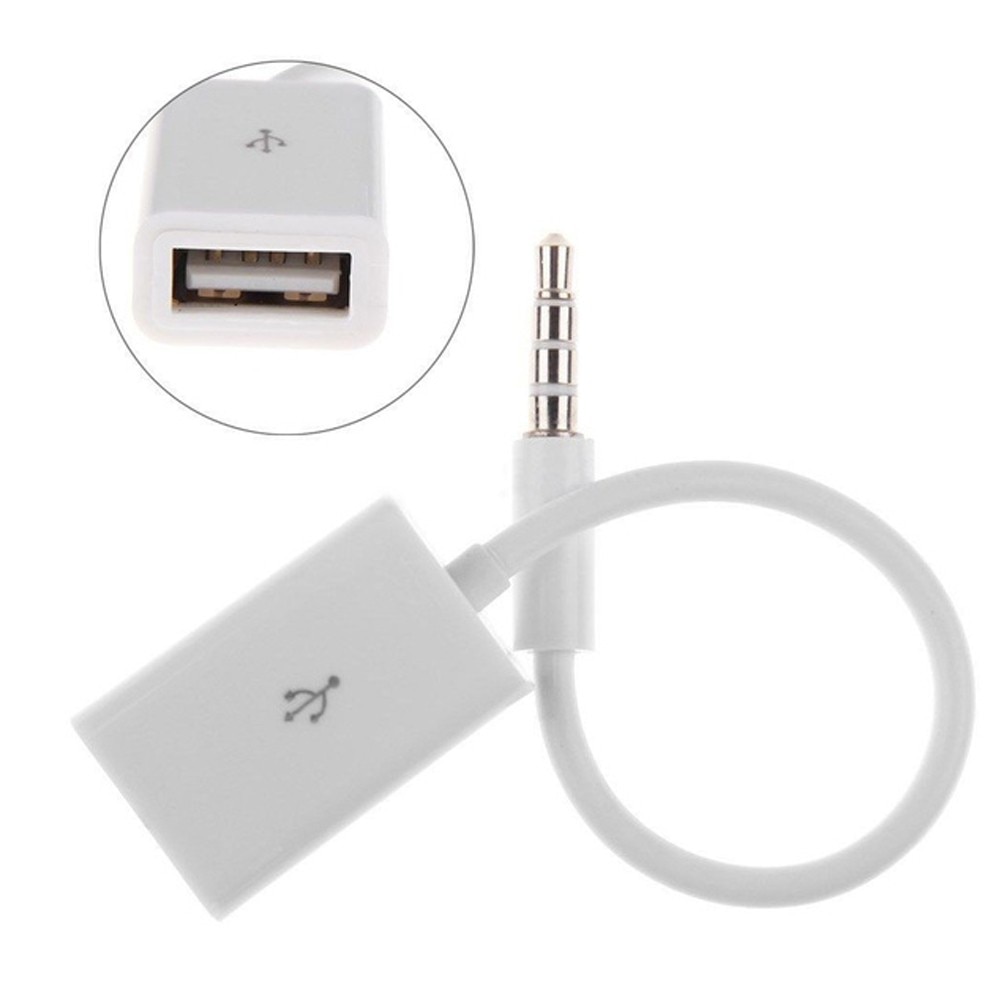 toy Laugh confess Cablu adaptor AUX la USB de convertire a semnalului pentru sistemele audio,  15cm, 2 MB/s, Alb - eMAG.ro