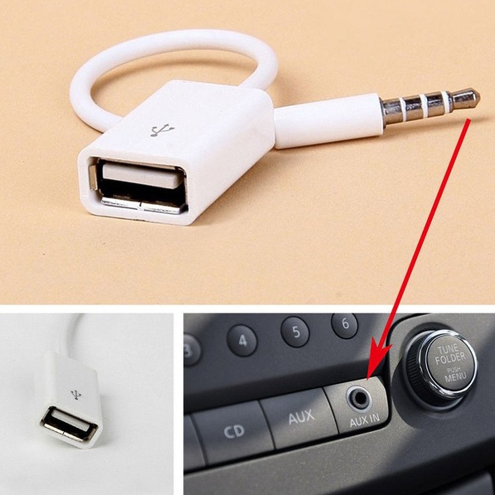toy Laugh confess Cablu adaptor AUX la USB de convertire a semnalului pentru sistemele audio,  15cm, 2 MB/s, Alb - eMAG.ro