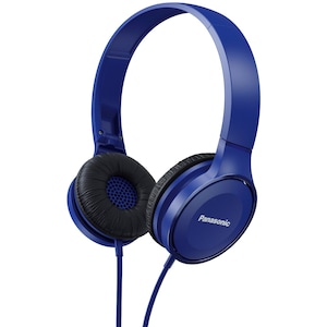 Casti Audio On Ear pliabile Panasonic RP-HF100ME-A, Cu fir, Microfon, Albastru