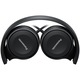 Аудио слушалки Panasonic RP-HF100ME-K, Микрофон, Черни/Black