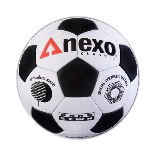 Minge fotbal NEXO Classic alb/negru, marimea 5