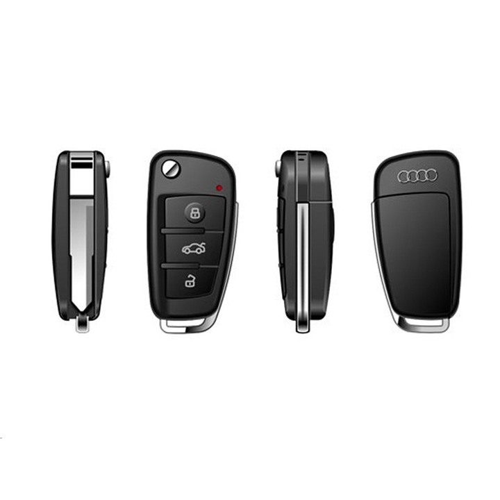 Telecomanda Auto (Cheie) Audi cu Minicamera Video Spy HD Mascata cu Night-Vision Spy Expert