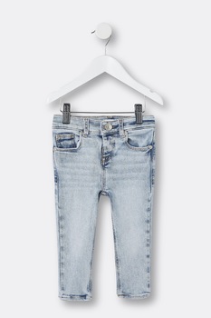 River Island, Blugi cu aspect decolorat, Albastru deschis River Island, Blugi cu aspect decolorat, Albastru deschis