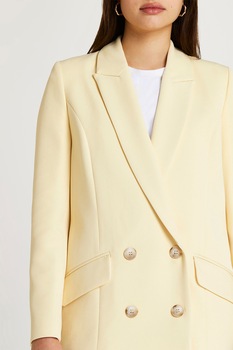 River Island, Sacou cu doua randuri de nasturi, Galben River Island, Sacou cu doua randuri de nasturi, Galben