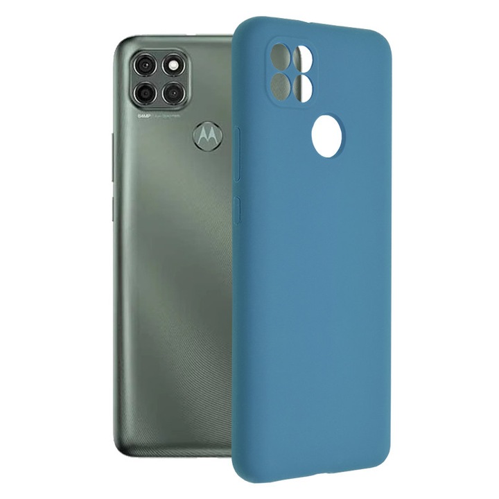 Кейс за Motorola Moto G9 Power, Techsuit Soft Edge Silicone, Denim Blue