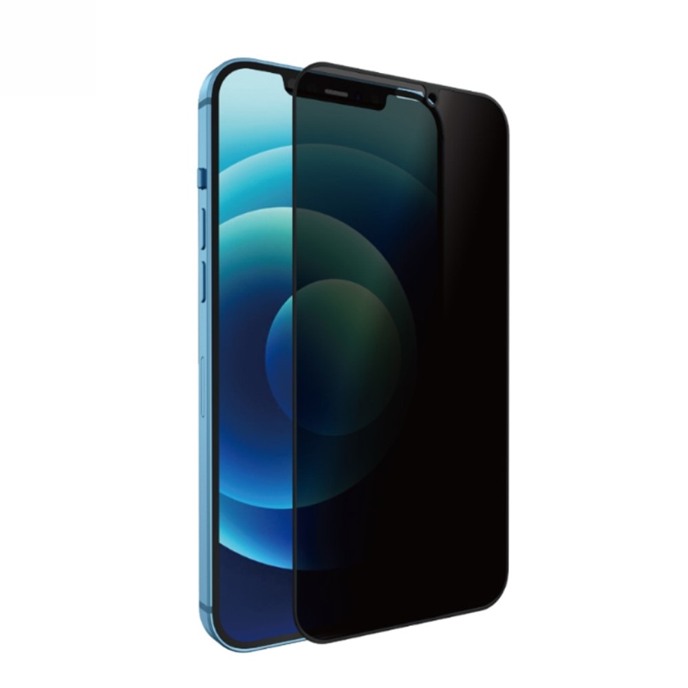 Folie Sticla securizata Flippy compatibila cu Apple iPhone 12 mini Full Glue Privacy Negru