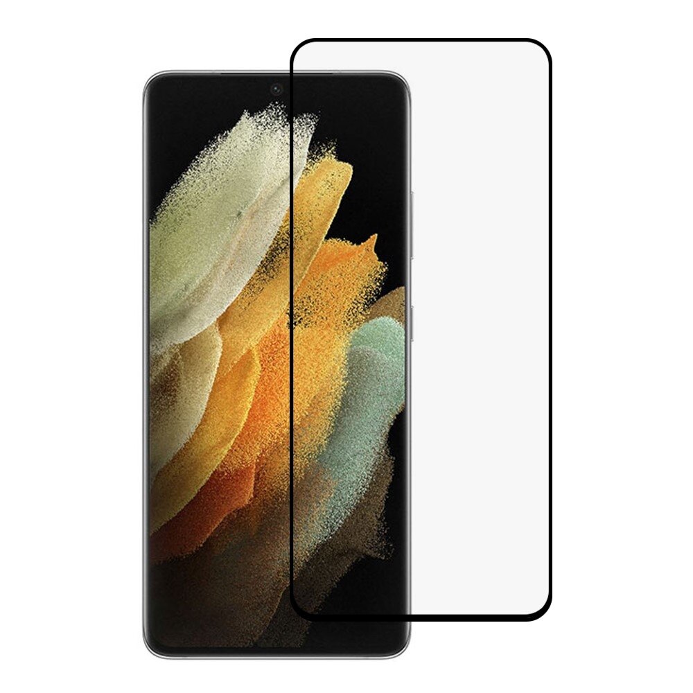 Folie Sticla curbata securizata Flippy compatibila cu Samsung S21 Ultra Full Glue Negru
