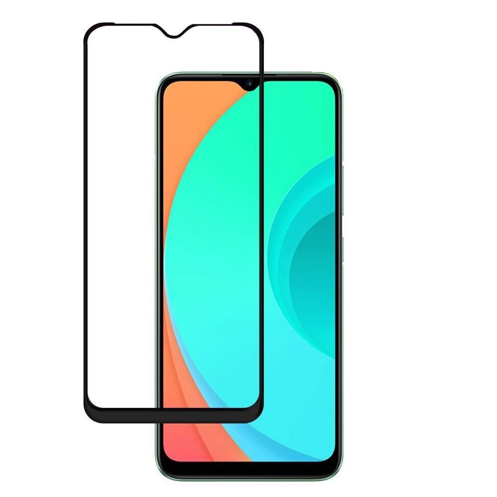 Folie Sticla Wozinsky Super Tough pentru Realme C11, Full Cover, Case Friendly, Negru