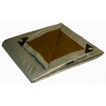 Prelata de acoperire Plast d.o.o. , impermeabil, rezistenta UV, rezistent la ruptura, maro/argintiu, 6 x 8 m ( 210g/m2 ) Prelata de acoperire Plast d.o.o. , impermeabil, rezistenta UV, rezistent la ruptura, maro/argintiu, 6 x 8 m ( 210g/m2 )