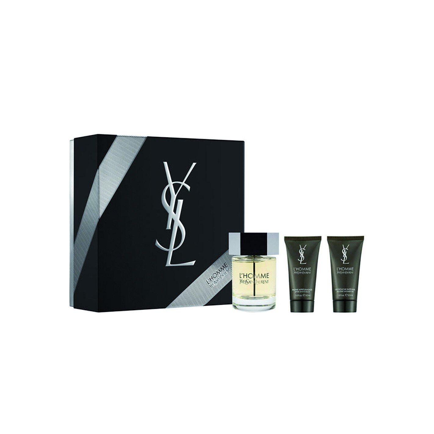 Set pentru barbati Yves Saint Laurent, L'Homme, Parfum 100 ml, Gel de dus 50 ml, Aftershave 50 ml