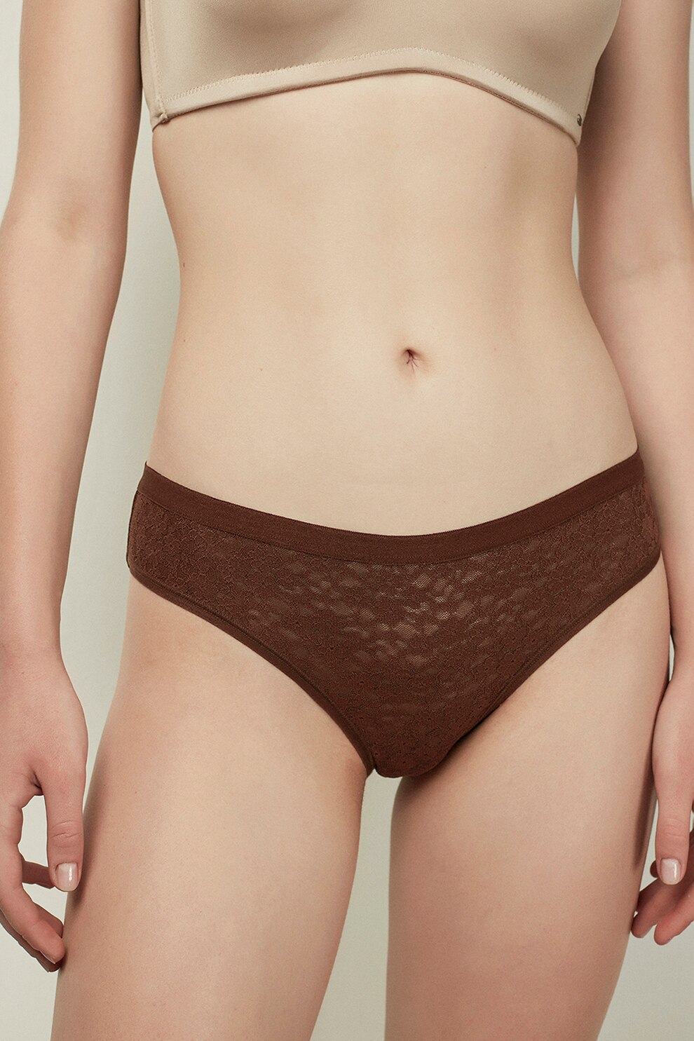 Penti, Chiloti clasici din dantela Lacy Dream, Violet aubergine