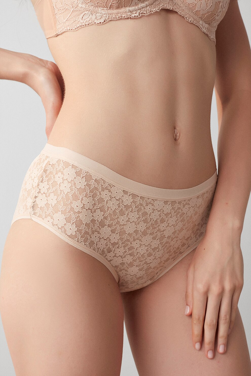 Penti, Chiloti clasici din dantela Lacy Dream, Piersica, XL