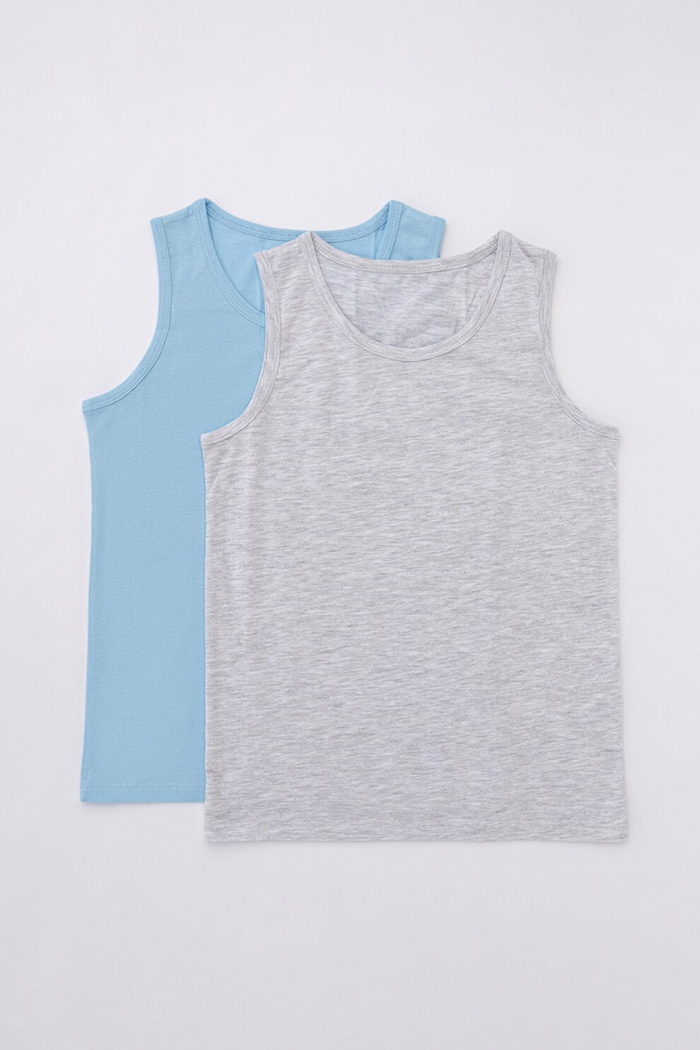 Penti, Set de top-uri - 2 piese, Albastru lavanda/Gri