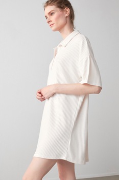 Penti, Camasa mini de noapte cu maneci cazute, Alb fildes Penti, Camasa mini de noapte cu maneci cazute, Alb fildes