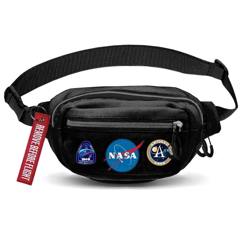 Borseta NASA Houston Black , 13x22x7cm, Multicolor