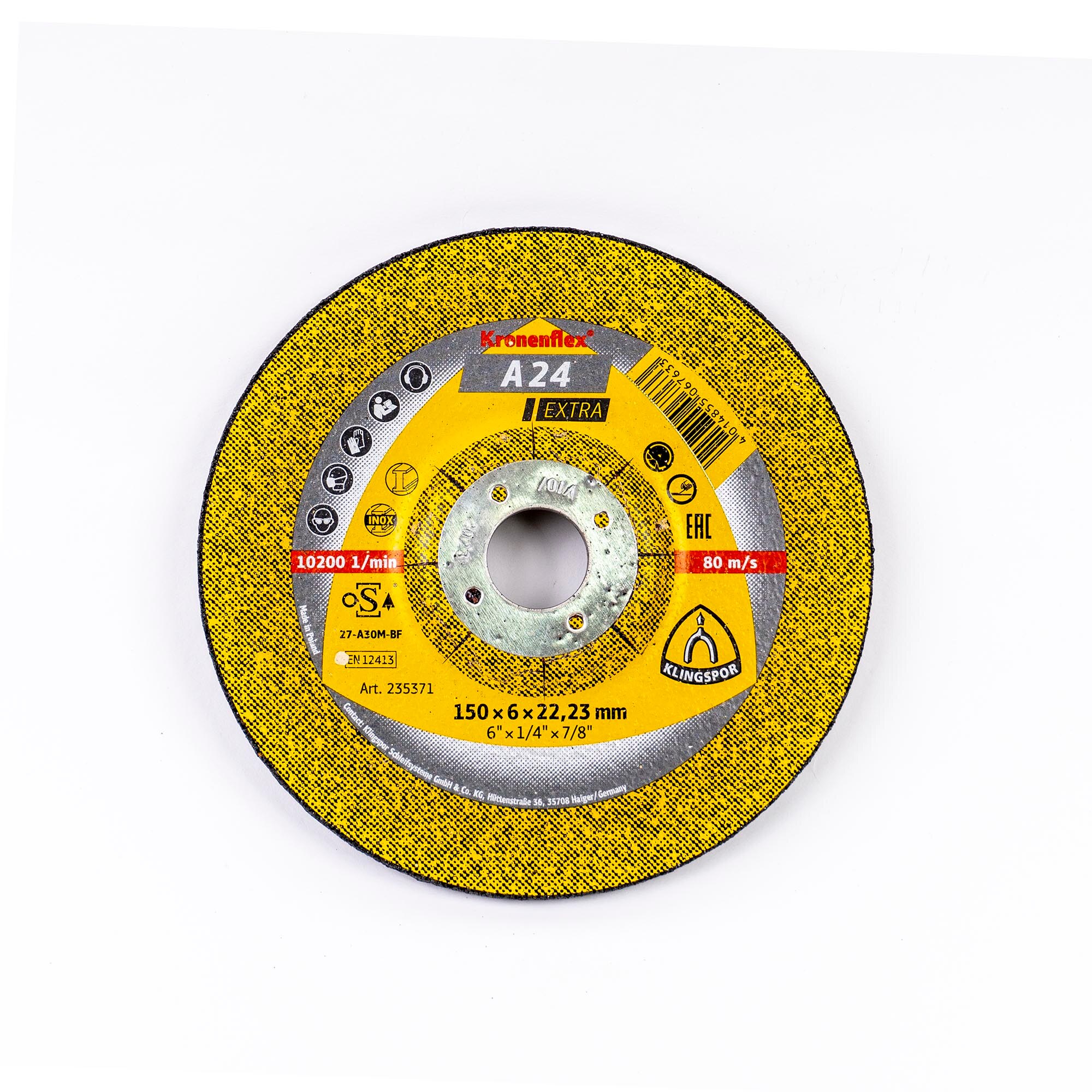 Disc polizat Klingspor A 24 Extra 150x6x22.23mm / EXT 235371