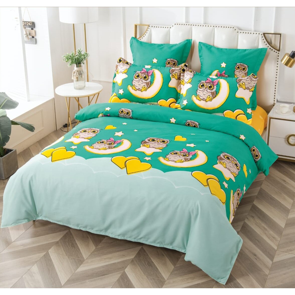 Lenjerie de pat elastic 220 X 240 cm, 6 piese , FINET POL-215