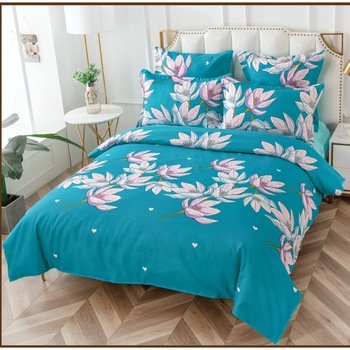 Lenjerie de pat elastic 220 X 240 cm, 6 piese , FINET POL-218 Lenjerie de pat elastic 220 X 240 cm, 6 piese , FINET POL-218