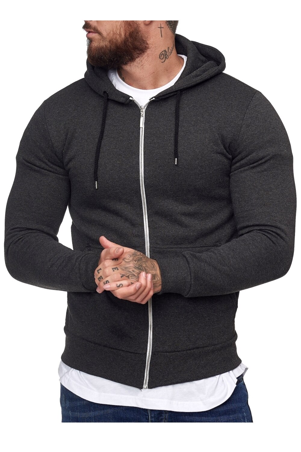 Hanorac barbati Redox 1076CH Gri Inchis S