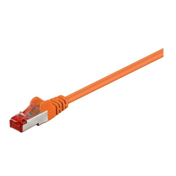 Кабел S/FTP Goobay, Cat6, Patch cord, 25 м, Оранжев