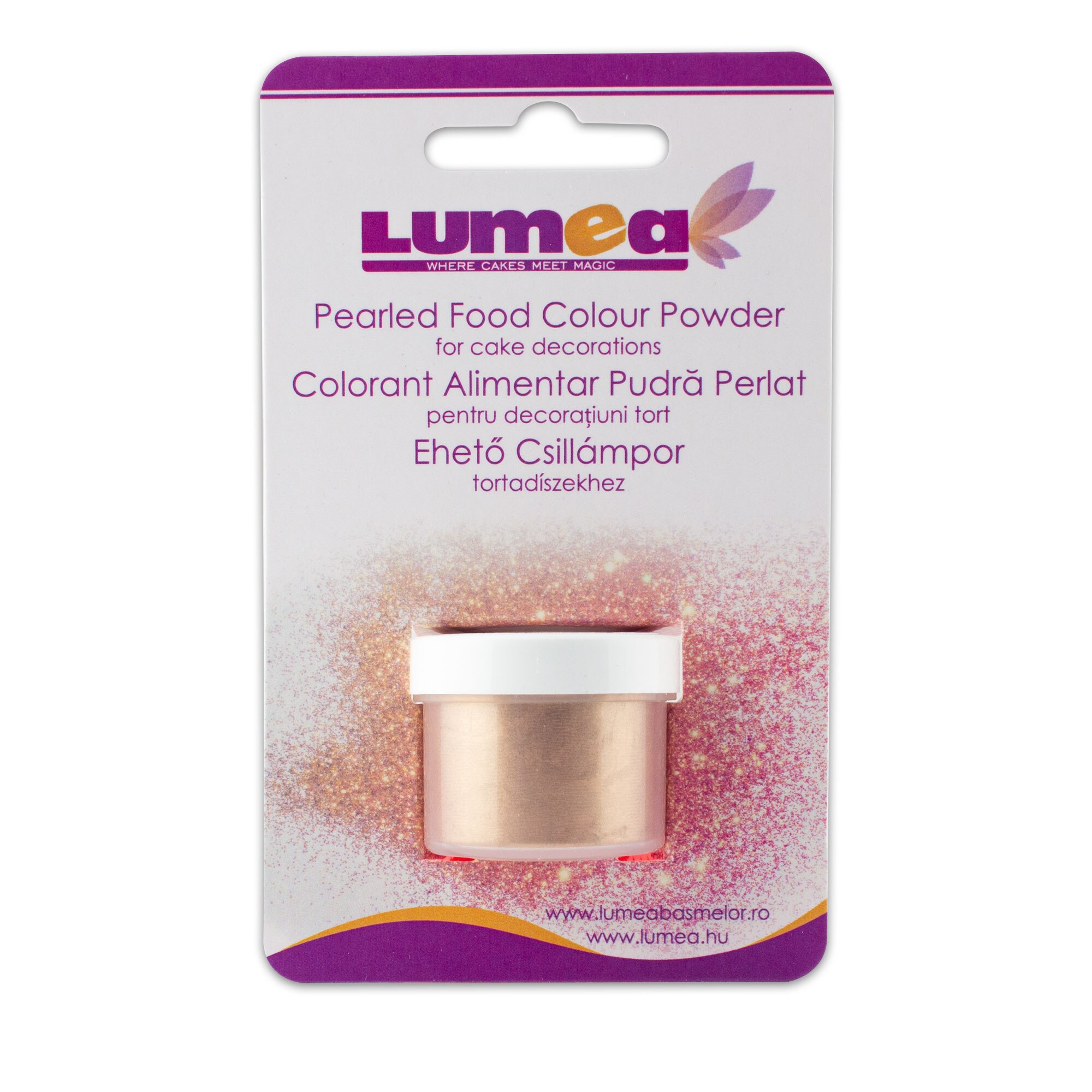 Colorant alimentar pudra de suprafata Bronz radiant, 3g - Lumea Colors