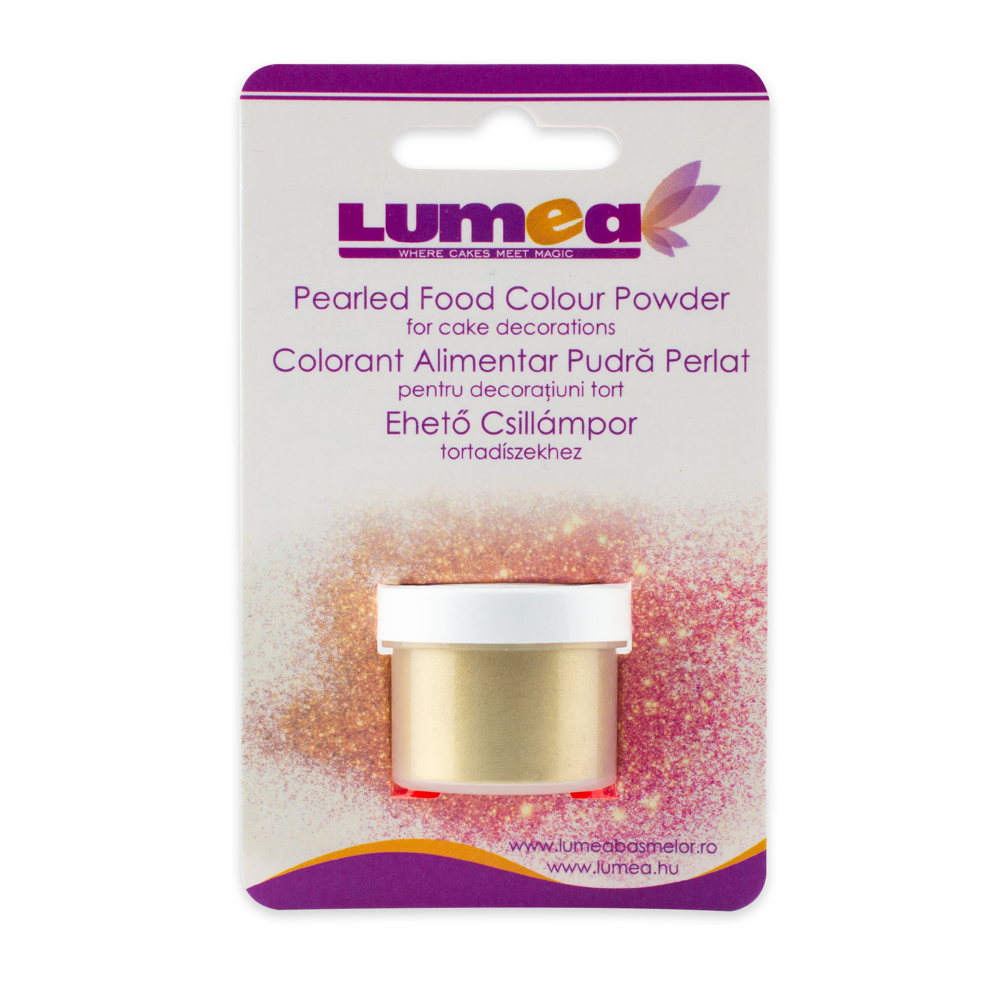 Colorant alimentar pudra de suprafata Auriu antic, 4g - Lumea Colors