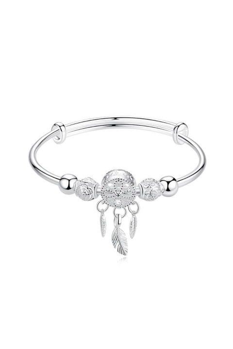 Bratara eleganta cu charm, EVNC, Charm dream catcher, circumferinta 17 cm