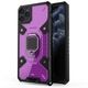 Husa pentru Apple iPhone 11, Next Level Hybrid, Protectie completa si functii multiple (Ring Holder, Stand, Suport Telefon - auto), Army Armor Shield, Hexa Gaming Design, Optim Tech, Violet