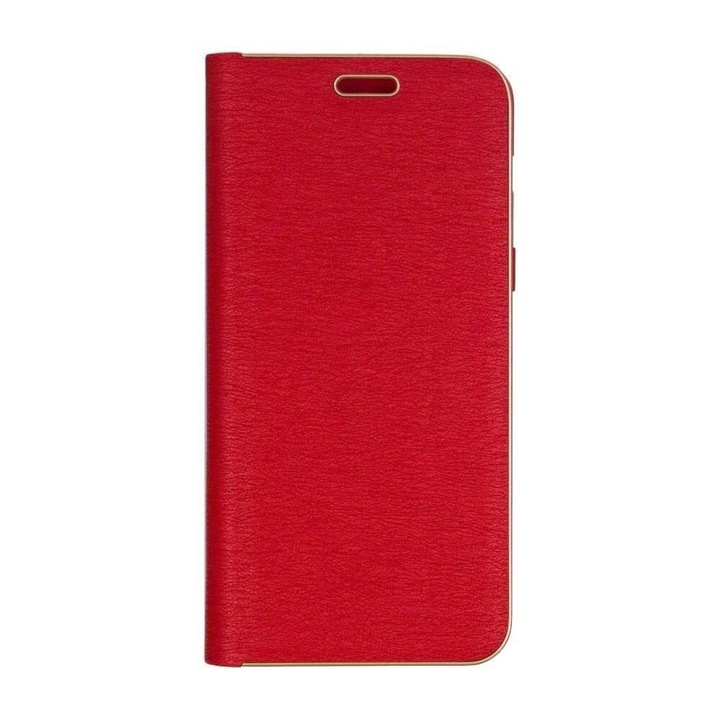 Калъф-книга Vennus с рамка за Xiaomi Redmi Note 10 / Redmi Note 10S, магнитно закопчаване, червен