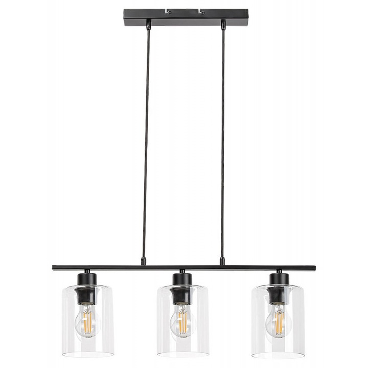 Lustra Miroslaw 5078, 3xE27, neagra mata, IP20, Rabalux