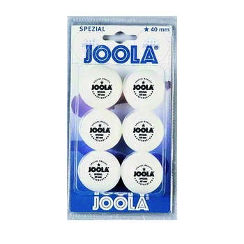 Set 6 mingi tenis de masa, JOOLA, SPEZIAL, albe, 40 mm Set 6 mingi tenis de masa, JOOLA, SPEZIAL, albe, 40 mm