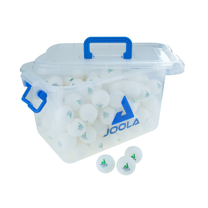 Cutie cu 144 mingi tenis de masa Joola Training, diametrul 40 mm, Alb4308