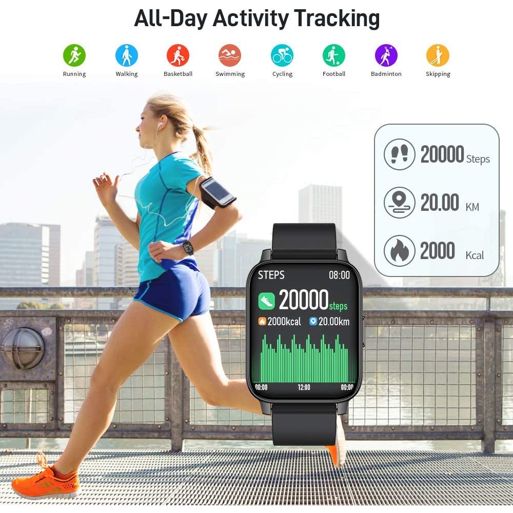 Smartwatch Chalvh Hero Band III, Fitness Tracker, Senzor HR, IP67