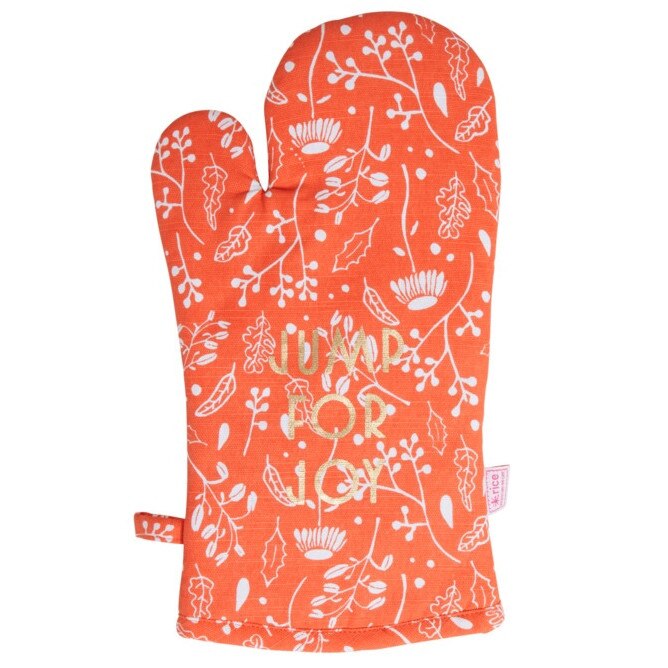 Manusa de protectie pentru cuptor din bumbac, Rice, model toamna, portocaliu