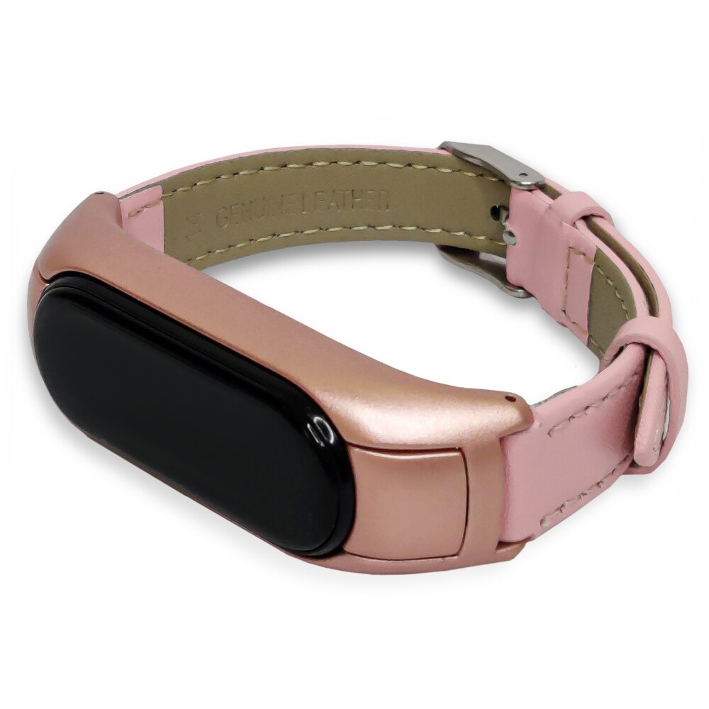 Curea De Piele, Bratara Pentru Xiaomi Mi Band 3/4 (Model 8)