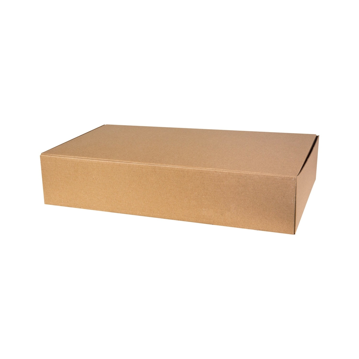 Set 100 bucati Cutie autoformanta, Epackage, micro-ondul, maro, 380 x 220 x 80 mm