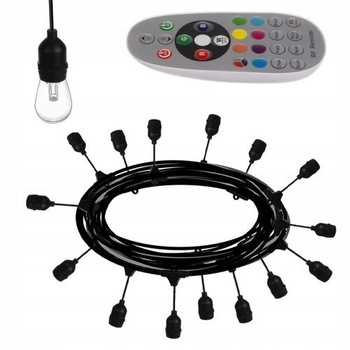 Ghirlanda luminoasa 20 becuri, Zola®, 15m, 12V , 21 de moduri de iluminare, multicolora, alb rece si alb cald, clasa impermeabilitate IP65 Ghirlanda luminoasa 20 becuri, Zola®, 15m, 12V , 21 de moduri de iluminare, multicolora, alb rece si alb cald, clasa impermeabilitate IP65